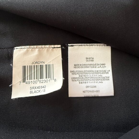 Women's S BCBGMaxAzaria Jordyn One Button Black Blazer - Picture 5 of 8